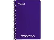 Mead 45644 Memo Book College Ruled 6 x 4 Wirebound 40 Sheets Assorted