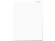 Avery Style Preprinted Legal Bottom Tab Dividers Exhibit Z Letter 25 Pack