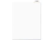 Avery Style Preprinted Legal Bottom Tab Dividers Exhibit U Letter 25 Pack