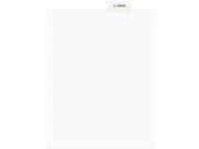 Avery Style Preprinted Legal Bottom Tab Dividers Exhibit Q Letter 25 Pack