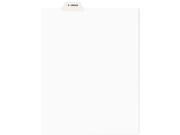 Avery Style Preprinted Legal Bottom Tab Divider Exhibit D Letter White 25 PK