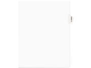 Avery Style Preprinted Legal Side Tab Divider Exhibit W Letter White 25 Pack