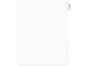 Avery Style Preprinted Legal Side Tab Divider Exhibit U Letter White 25 Pack