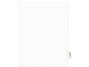 Avery Style Preprinted Legal Side Tab Divider Exhibit S Letter White 25 Pack