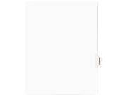 Avery Style Preprinted Legal Side Tab Divider Exhibit Q Letter White 25 Pack