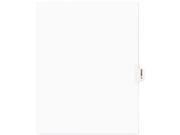 Avery Style Preprinted Legal Side Tab Divider Exhibit P Letter White 25 Pack