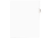 Avery Style Preprinted Legal Side Tab Divider Exhibit M Letter White 25 Pack