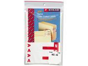 Smead 67152 Alpha Z Color Coded First Letter Name Labels A N Red 100 Pack