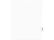 Avery Style Preprinted Legal Side Tab Divider Exhibit H Letter White 25 Pack