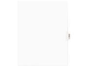 Avery Style Preprinted Legal Side Tab Divider Exhibit F Letter White 25 Pack