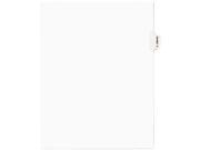 Avery Style Preprinted Legal Side Tab Divider Exhibit C Letter White 25 Pack