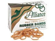 Alliance 20645 Pale Crepe Gold Rubber Bands Size 64 3 1 2 x 1 4 1lb Box