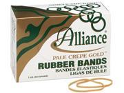 Alliance 20335 Pale Crepe Gold Rubber Bands Size 33 3 1 2 x 1 8 1lb Box