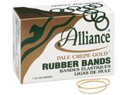 Alliance 20195 Pale Crepe Gold Rubber Bands Size 19 3 1 2 x 1 16 1lb Box