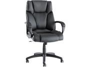 Alera FZ41LS10B ALEFZ41LS10B Fraze High Back Swivel Tilt Chair Black Leather