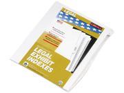 Kleer Fax 91801 90000 Series Legal Exhibit Index Dividers 1 26 Cut Tab Title A 25 Pack