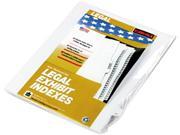 Kleer Fax 91021 90000 Series Legal Exhibit Index Dividers Side Tab Printed 21 25 Pack