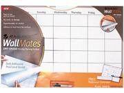 AT A GLANCE AW602028 WallMates Self Adhesive Dry Erase Monthly Planning Surface White 36 x 24