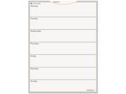 AT A GLANCE WallMates Self Adhesive Dry Erase Weekly Planning Surface White 18 x 24