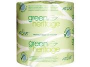Atlas Paper Mills 275GREEN Green Heritage Bathroom Tissue 2 Ply 500 Sheets White 96 per Carton