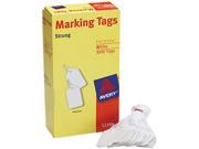 White Marking Tags Paper 1 3 4 x 1 3 32 White 1 000 Box