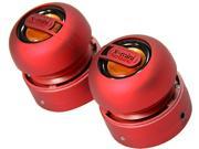 X mini XAM15 R Stereo Capsule Speaker Red