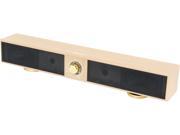 SYBA CL SPK20151 17 Wide Compact Yet Powerful Speaker Bar for TV s PC s and Laptop USB Powered Beige