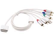 Inland White Apple Component YPbPr AV cable