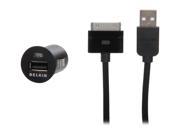 BELKIN F8Z446ttP Micro Auto Charger with Charge/Sync Cable