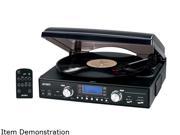 Jensen JTA 460 3 Speed Stereo Turntable with AM FM Stereo Radio