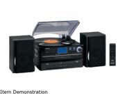 Jensen JTA 980 3 Speed Stereo Turntable 2 CD System with Cassette and AM FM Stereo Radio
