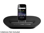 Newegg Type: Speakers Features: Smartly designed FlexiDock to fit/charge Android phone  Bluetooth music streaming from Android powered device  Superb gaming sound effects via Bluetooth  Precisely tuned bass pipes for deep, tight bass reproduction  Discover, share music & more features via DockStudio app  Songbird to discover, play, sync music between PC & Android Color: Black Specifications: Android device compatibility - Android version 2.1 or above: Yes - Bluetooth version 2.1 or above: Yes - Micro USB: Yes  DockStudio App for Android - App name: DockStudio, Free download from Android Market - Compatibility: Philips docking speaker for Android - Music playback: Songbird Android App - Bluetooth connection: between Android phone & docking speaker