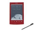 SONY 6 Red E Book Reader PRS T2RC