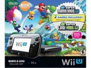 Nintendo Wii U Gaming System Mario Luigi Deluxe Set