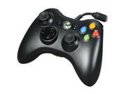 Microsoft Xbox 360 Wired Controller Black Glossy Black