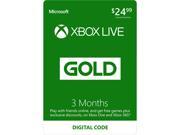 Xbox LIVE 3 Month Gold Membership Digital Code