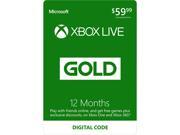 Xbox LIVE 12 Month Gold Membership Digital Code