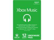Microsoft 12 Month XBOX Music Pass Digital Code