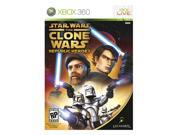 ESRB Rating: T - Teen Genre: Action Features: Star Wars: The Clone Wars delivers a unique mix of tactics and strategy in a combat-action game that follows a legendary story that has long been a favorite of sci-fi fans.  Take your battle online with Xbox Live, and engage in the greatest Episode II battle scenes. Defend the Republic against ensuing chaos and destruction as one of three heroic characters: Anakin Skywalker, Mace Windu, and Obi-Wan Kenobi. Your directive is to stop the Separatists from reassembling an ancient Sith weapon of mass annihilation.  Take over where Episode II leaves off, during the epic Clone Wars.  Undertake missions ranging from intense close-combat engagements to enormous battles on a stunning scale.  Enjoy a wide variety of craft options, including the Republic gunship, speeder bike, fighter tank, assault walker, and...