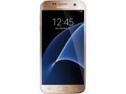Samsung Galaxy S7 Unlocked Smart Phone 5.1 AMOLED Display Gold Color 32GB Storage 4GB RAM International version No Warranty