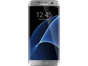 Samsung Galaxy S7 Edge Unlocked Smart Phone Dual Edge 5.5 AMOLED Display Silver Color 32 GB Storage 4 GB RAM International version No Warranty