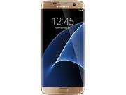 Samsung Galaxy S7 Edge Dual SIM Unlocked Smart Phone Dual Edge 5.5 AMOLED Display Gold Color 32GB Storage 4GB RAM International Version No Warranty