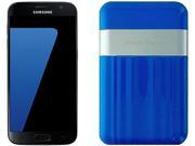 Boost Mobile Samsung Galaxy S7 with Powerocks Cirrus Power Bank Blue