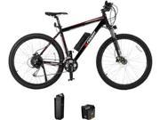 FREWAY Electric Mountain eBike with 27 Speed Pedal Assist Black