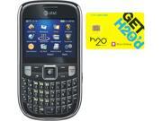 ZTE Z431 Black QWERTY Cell Phone + H2O SIM Card