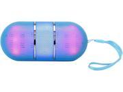 CycloneSound CY LBTJR 002 Blue BOLT Jr. LED Light Bluetooth Speaker