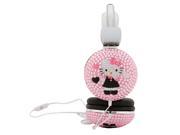Sakar Hello Kitty 3.5mm Bling Headphones HK39609 WHT WAL