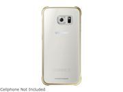 SAMSUNG Clear Gold Protective Cover for Samsung Galaxy S 6 EF QG920BFEGUS