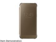 Samsung Galaxy S7 S-View Clear Cover Gold - EF-ZG930CFEGUS