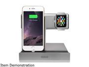 EMIO 230 Silver Smart Watch Charge Dock for Apple Watch and iPhone